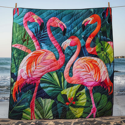 Tropical Flamingo WJ0509028CL Quilt