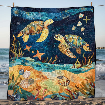 Turtle Under The Sea WJ1008038CL Quilt