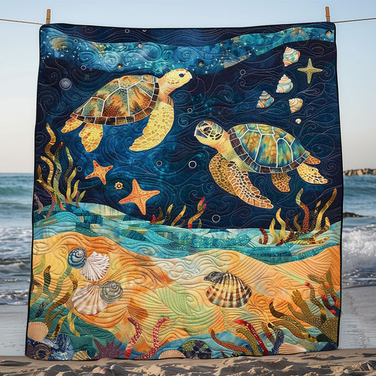 Turtle Under The Sea WJ1008038CL Quilt