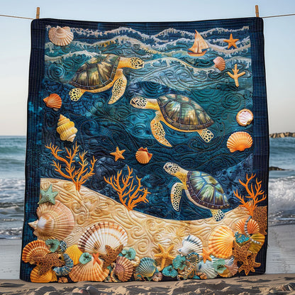 Turtle Under The Sea WJ1908027CL Quilt