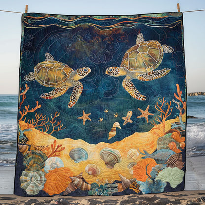 Turtle Under The Sea WJ2408027CL Quilt