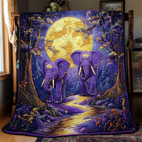 Purple Elephant WX2001072CL Quilt