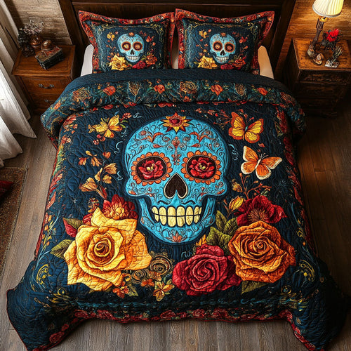 Skull Flower WX0601077CL Duvet Cover Set