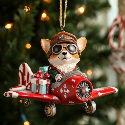 Corgi Flyer CP2411081CL Christmas Ornament