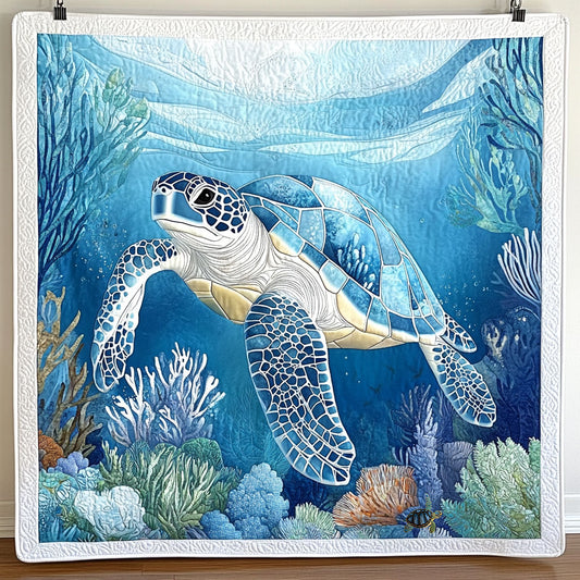 Blue Ocean Turtle WY0111001CL Quilt