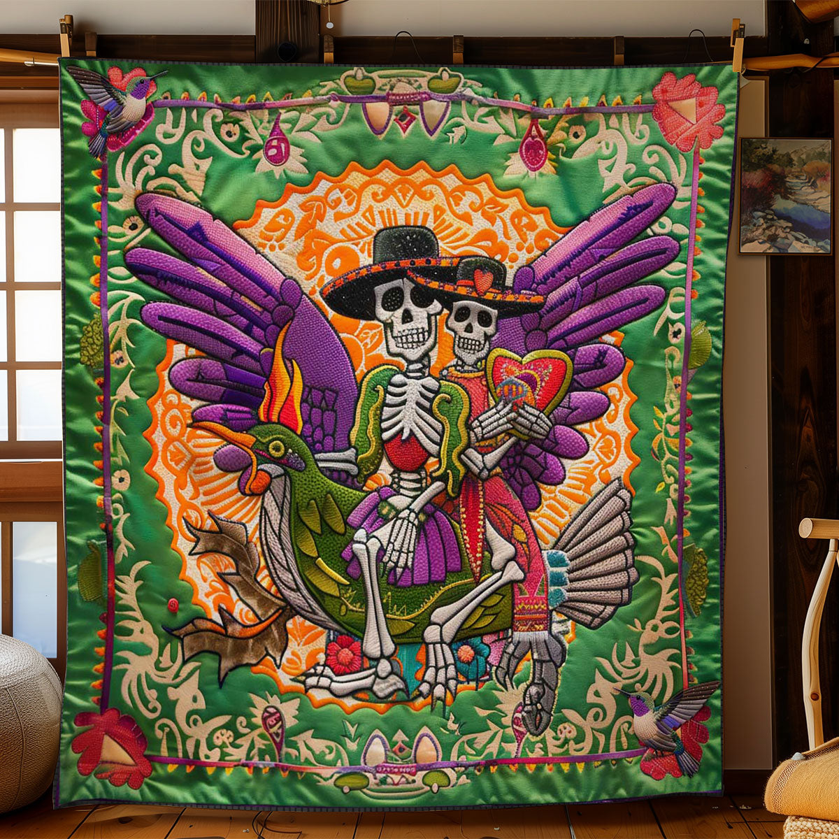 Flying Skeleton Adventure WN2110051CL Quilt