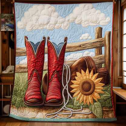 Boots Sunflower WX1411004CL Quilt