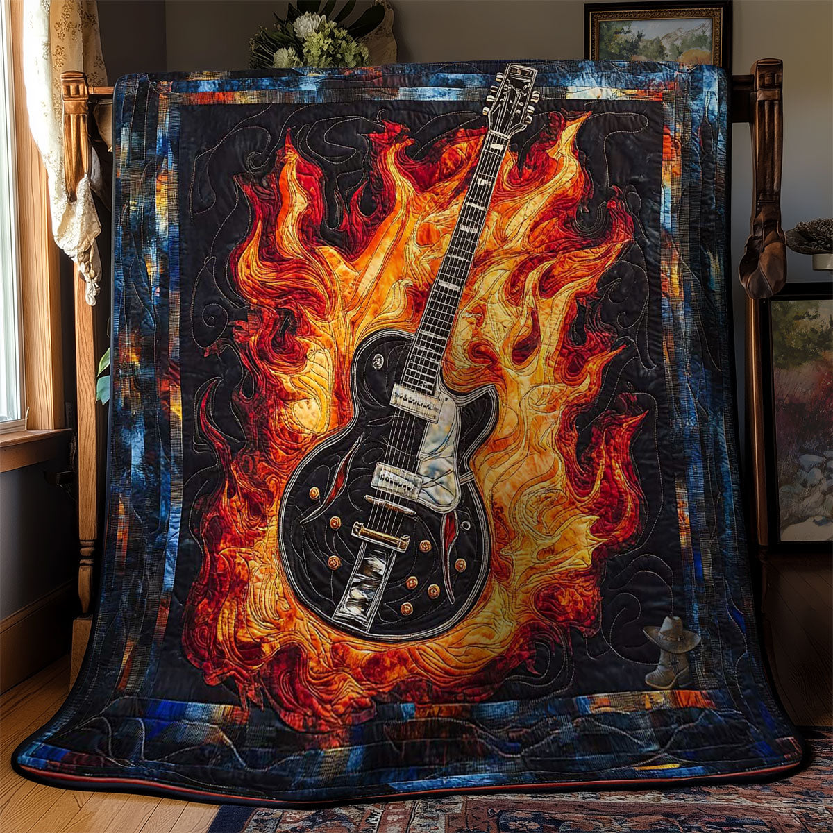 Flaming Guitar WN1211056CL Quilt