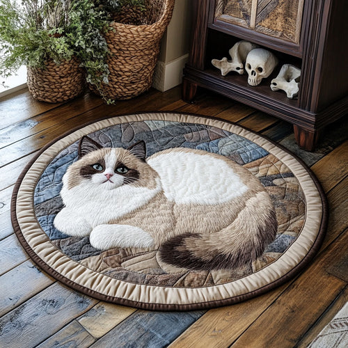 Cute Ragdoll CP2004168CL Quilted Round Mat