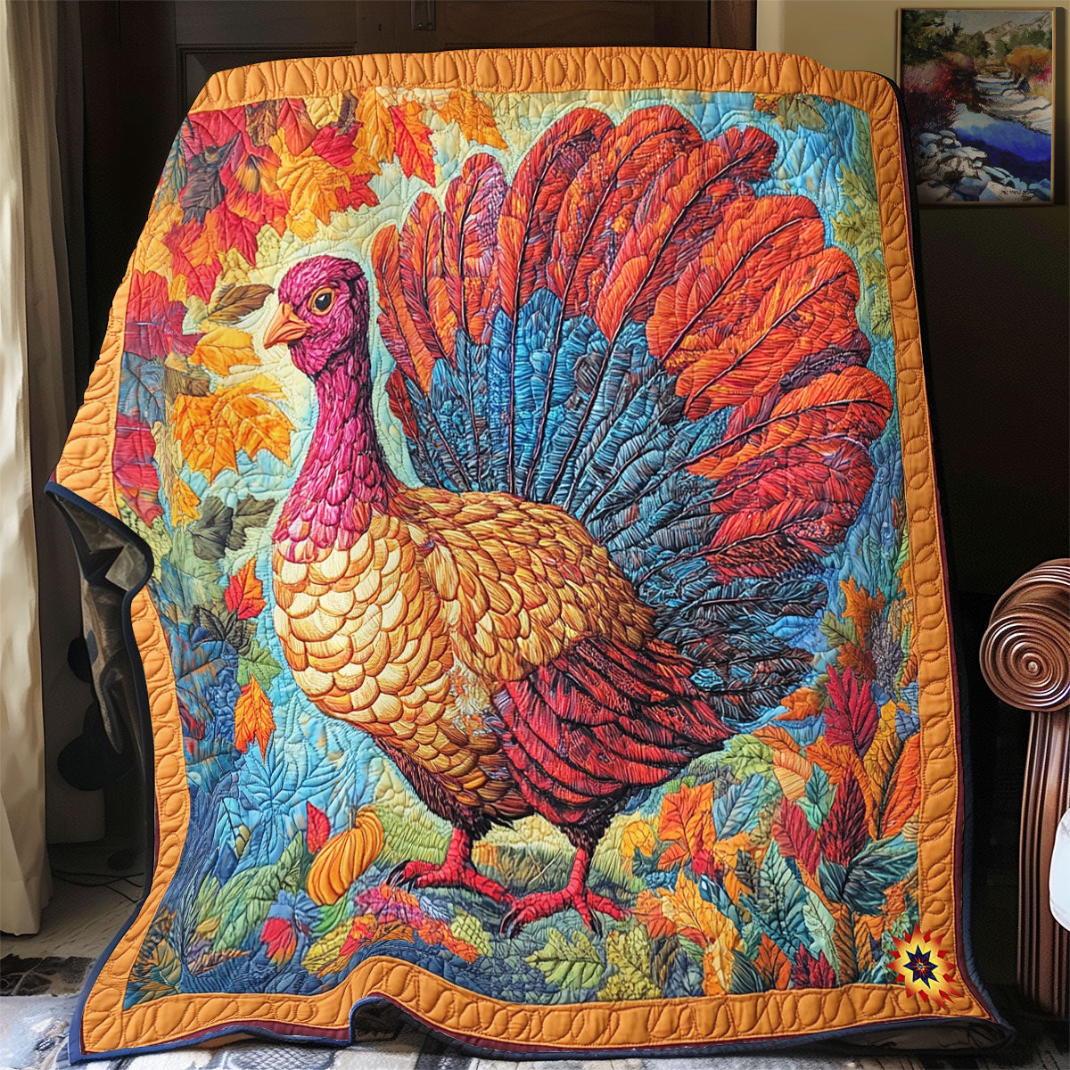 Autumn Turkey WY1911074CL Quilt