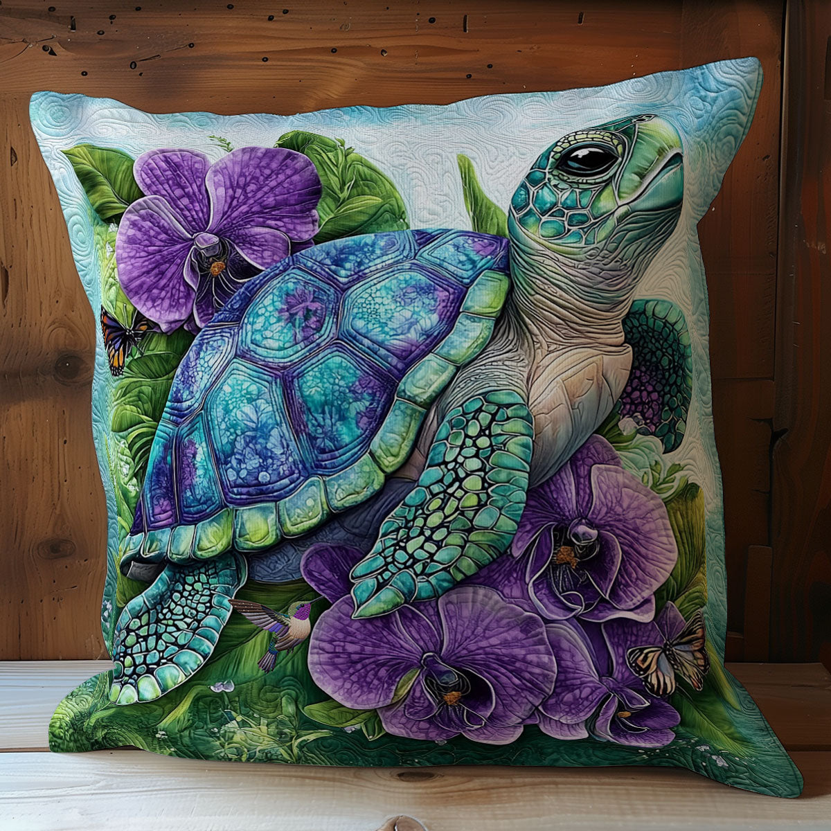 Flower OCean Turtle WY0911041CL Quilt Pillow Case