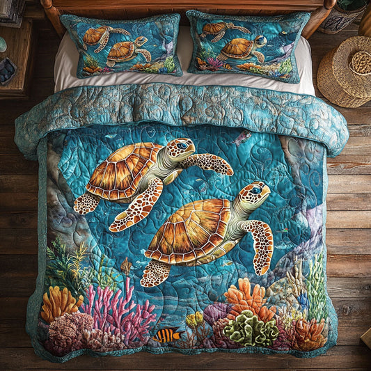 Couple Turtle WY1802044CL Duvet Cover Set
