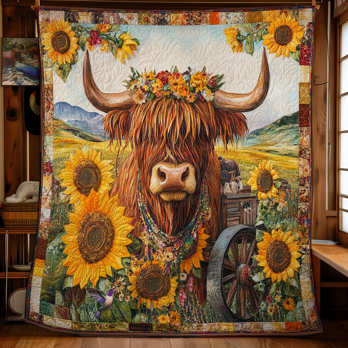 Highland Bull WY2311005CL Quilt