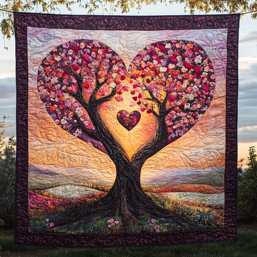 Tree Heart Shaped WT1102001CL Quilt