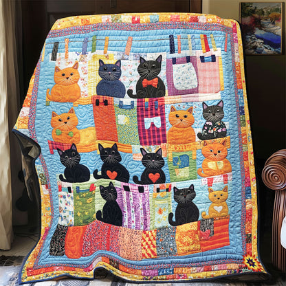 Drying Clothes Cat WY1912038CL Quilt