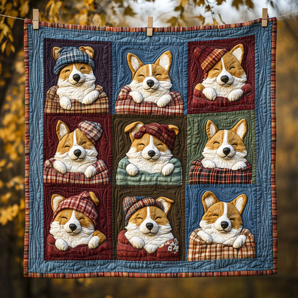 Corgi Dream WG1601061CL Quilt