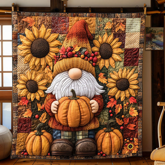 Gnome’s Pumpkin Haven WJ2512008CL Quilt