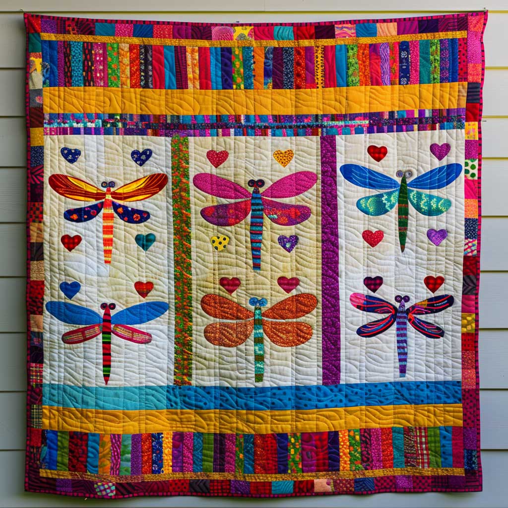 Patchwork Dragonfly WJ1109008CL Quilt