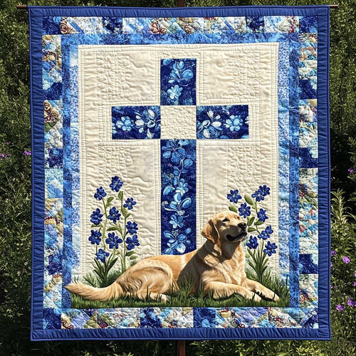 Dog's Peace At The Cross WN3009029CL Quilt