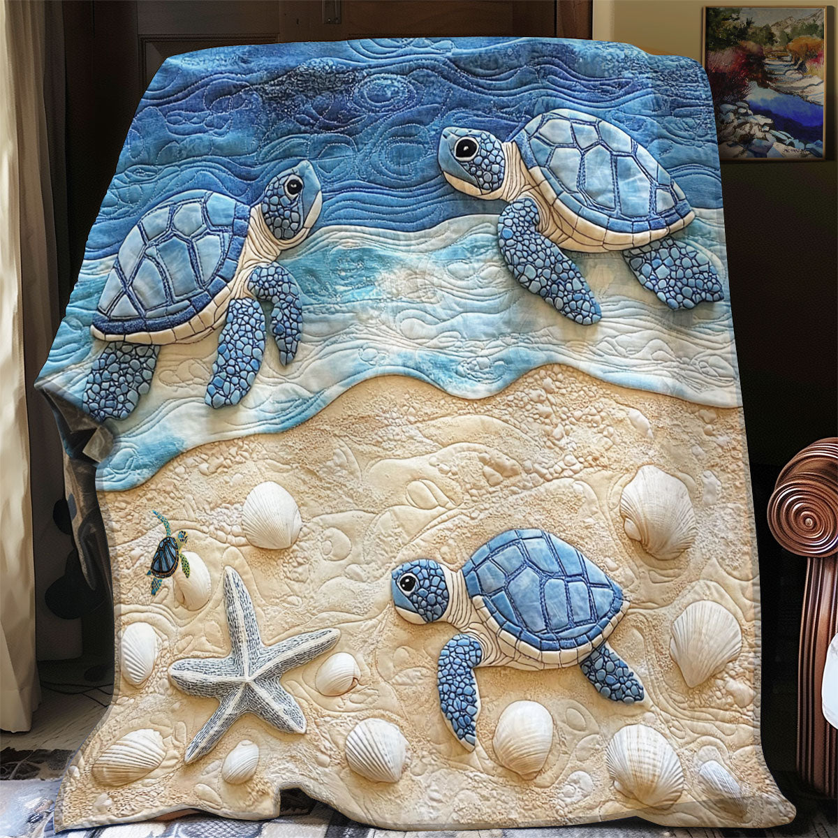 Sea Turtle WJ1312033CL Quilt