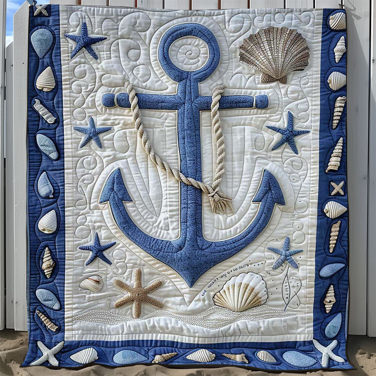 Sail Away Anchor WJ1608016CL Quilt