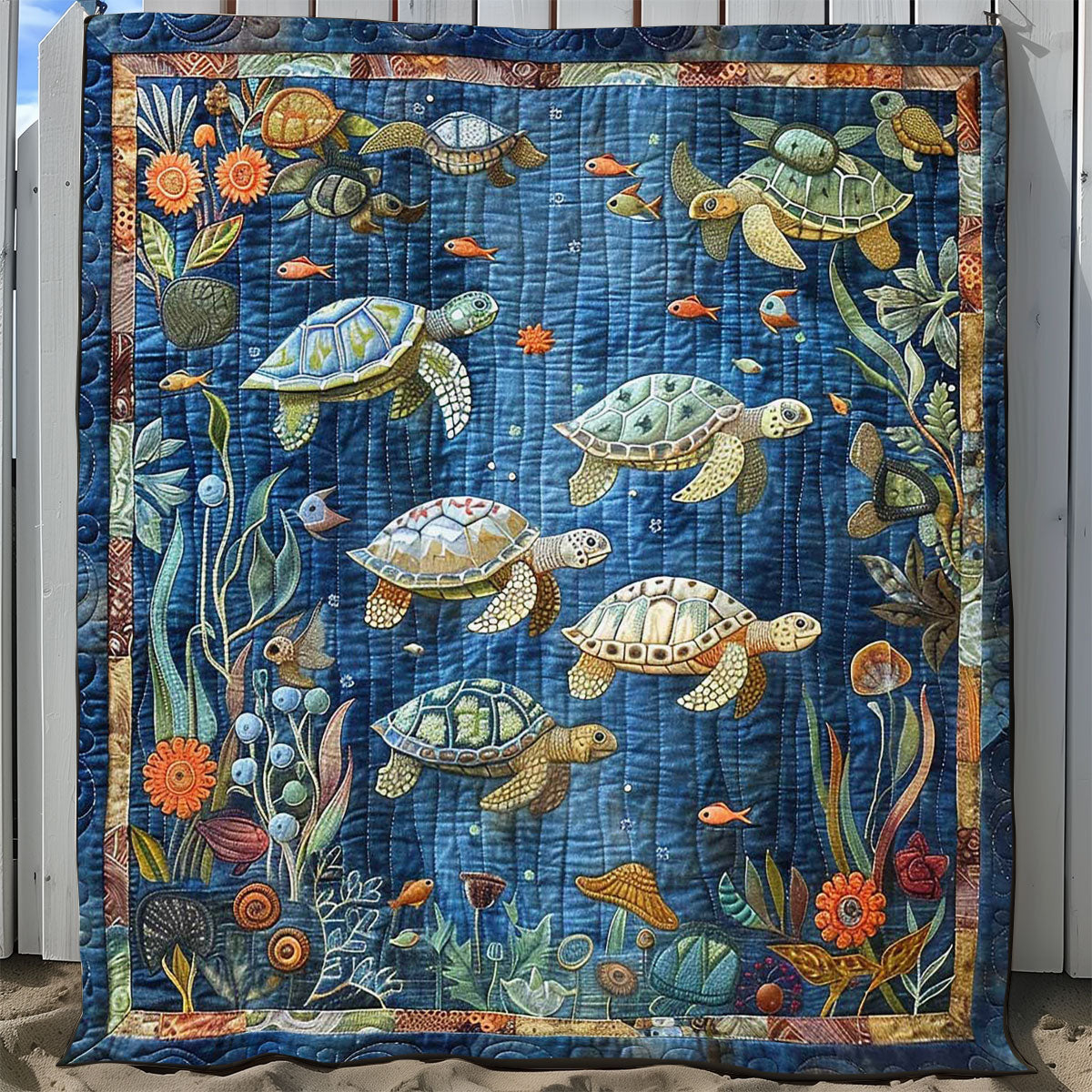 Sea Turtle WJ2708023CL Quilt