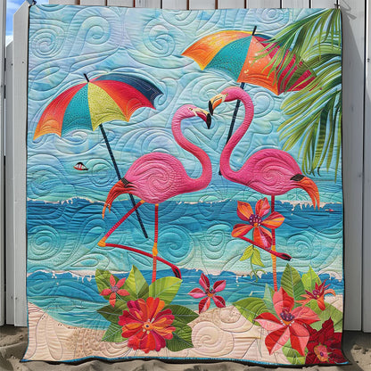 Summer Beach Flamingo WJ1508019CL Quilt