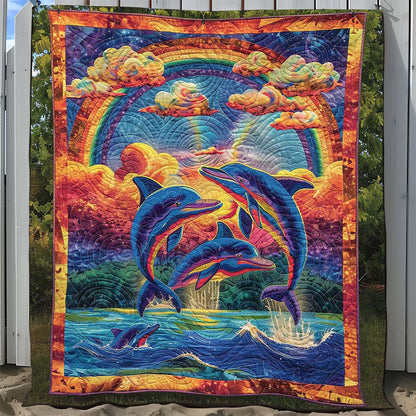 Sunset Dolphins WJ2208027CL Quilt