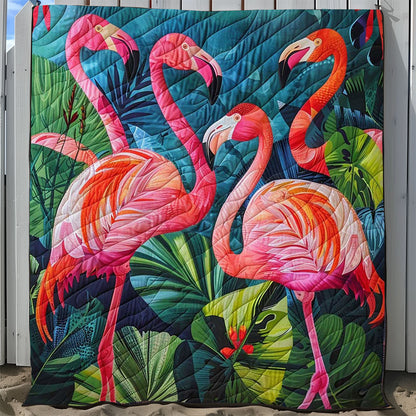 Tropical Flamingo WJ0509028CL Quilt