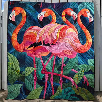 Tropical Flamingo WJ1308045CL Quilt