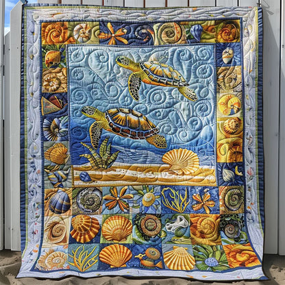 Turtle And Seashore Collection WJ0908028CL Quilt