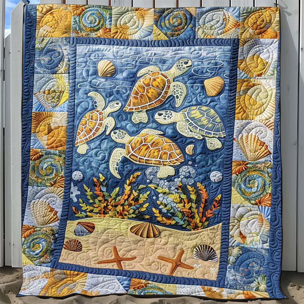 Turtle Under The Sea WJ0908030CL Quilt