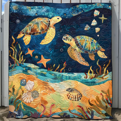 Turtle Under The Sea WJ1008038CL Quilt