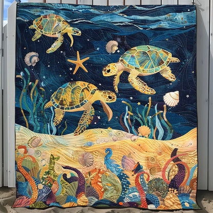 Turtle Under The Sea WJ1608027CL Quilt