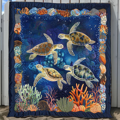 Turtle Under The Sea WJ2408025CL Quilt