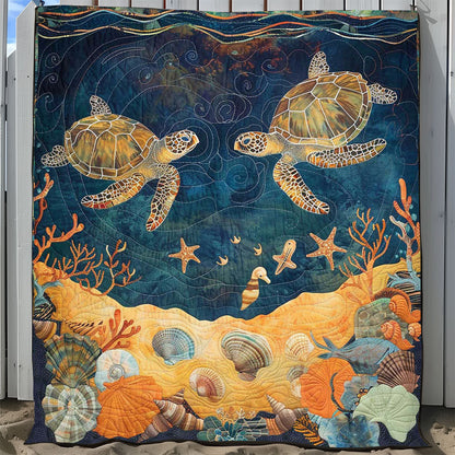 Turtle Under The Sea WJ2408027CL Quilt