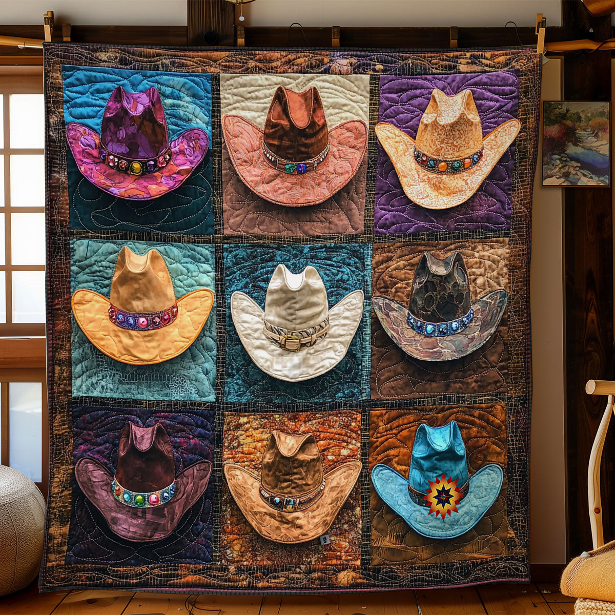 Cowboy Hat WY1311009CL Quilt