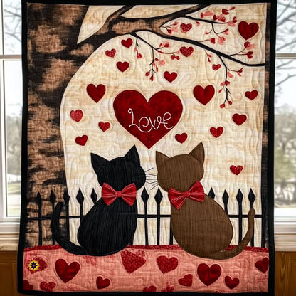 Valentine Cat WJ1312038CL Quilt