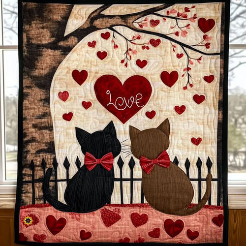 Valentine Cat WJ1312038CL Quilt