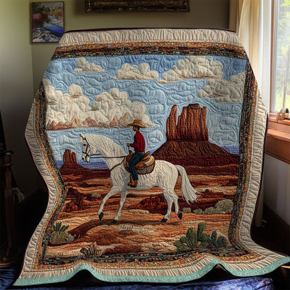 Cowboy In Desert  WX1912009CL Quilt