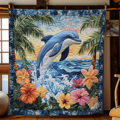 Dolphin Ocean CW2504034CL Quilt