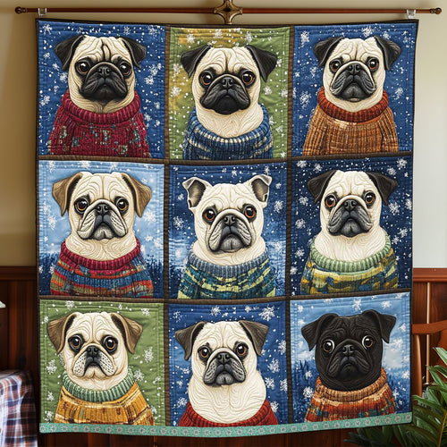 Sweater Winter Pug WP1709006CL Quilt