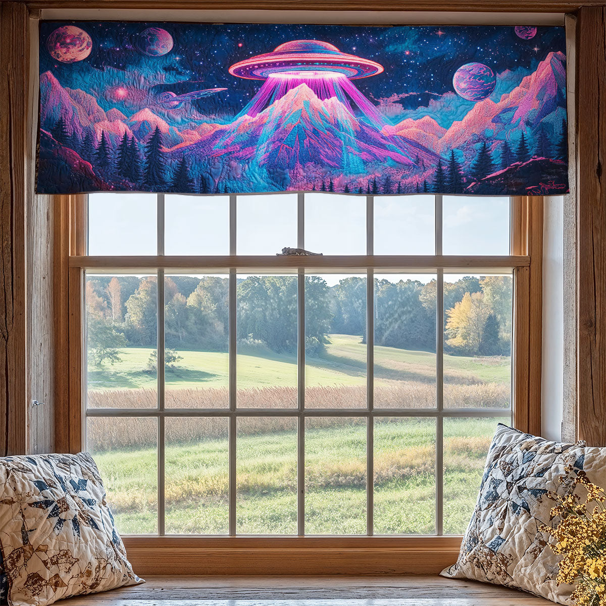 Sci-fi UFO WJ2203069CL Quilted Valance
