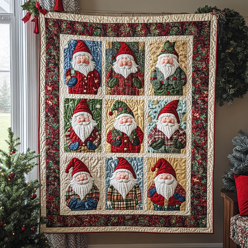 Gnome Christmas WG2509001CL Quilt