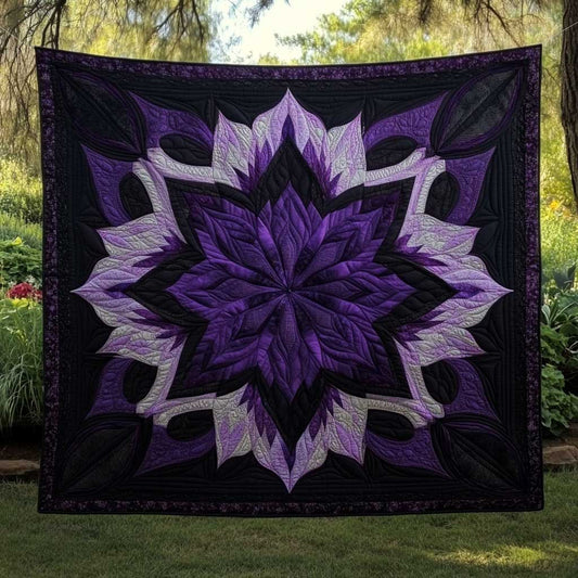 Purple Enchanted Garden WN2709002CL Quilt