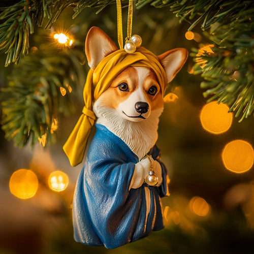 Noble Corgi WN1610096CL Christmas Ornament