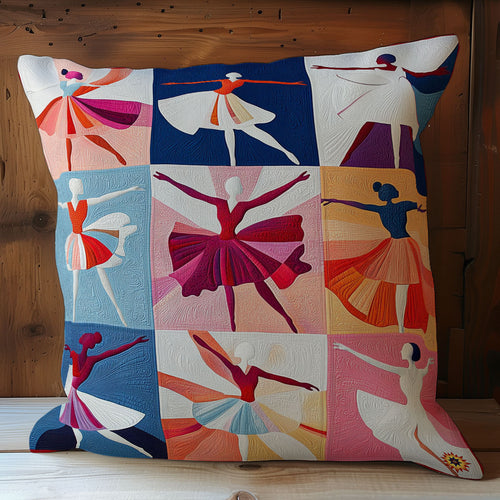 Geometric Ballerina WY1712085CL Quilt Pillow Case
