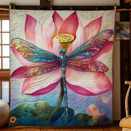 Lotus Dragonfly WY1112012CL Quilt