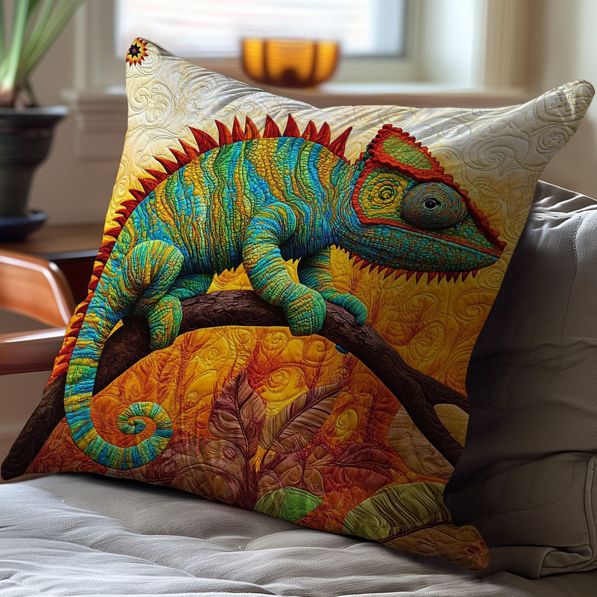 Lizard Portrait WY1612069CL Quilt Pillow Case