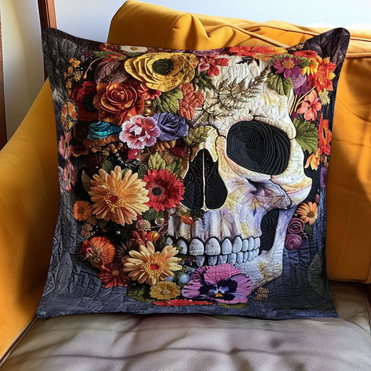 Floral Skull Dream WN2110147CL Quilt Pillow Case